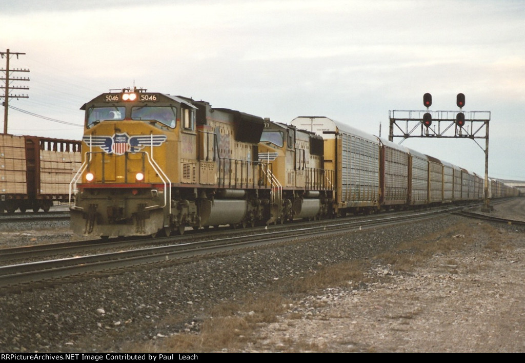 Westbound vehicle train